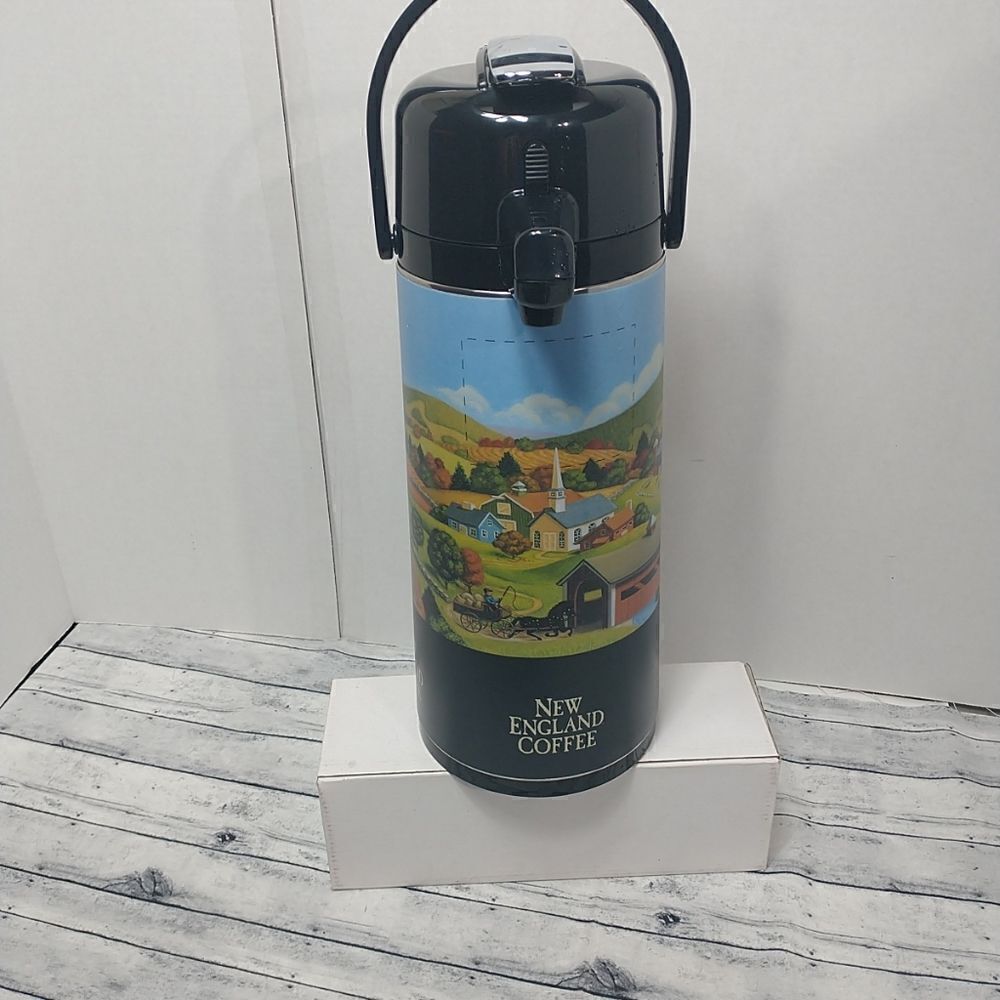 SERVICE IDEAS 3L STAINLESS STEEL AIRPOT COFFEE TEA RESTUARANT VACUUM DISPENSER